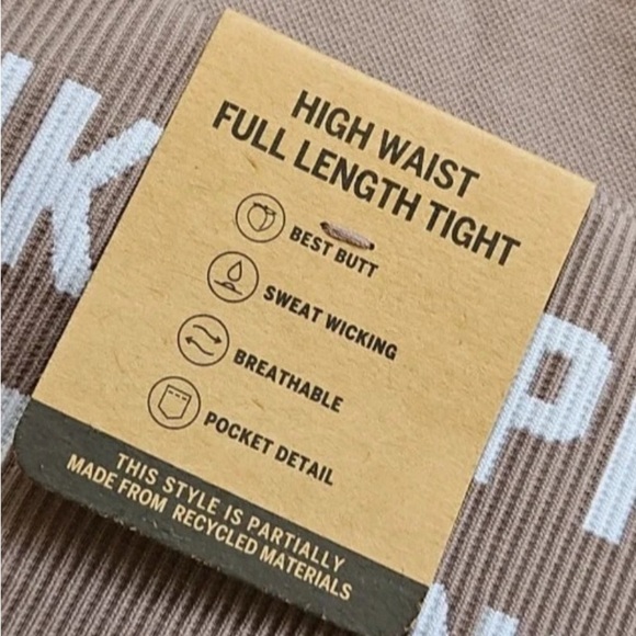 Victoria Secret PINK‐High Waist Full Length Brown Tight/Leggings Sz L - Picture 8 of 8